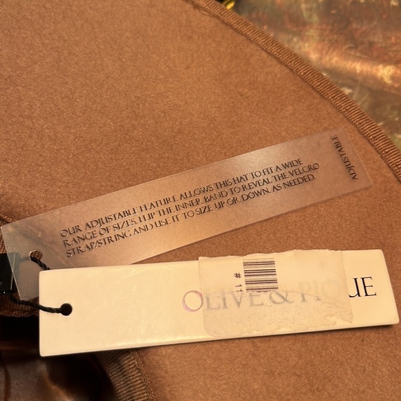 Beige boho hat by Olive & Pique. NWT. Serious offers only please. - Picture 6 of 7